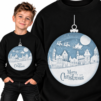 BLUZA ŚWIĄTECZNA MERRY MERRY CHRISTMAS 4
